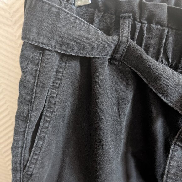 H&M & Denim Wide High Waist Ankle Pants Women's Size 8 Elastic waist Pull on - Picture 8 of 10